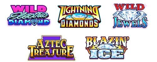 Wild Jewels, Wild Electric Diamond, Lightning Diamonds, Blazin’ Ice & Aztec Treasure — Everi