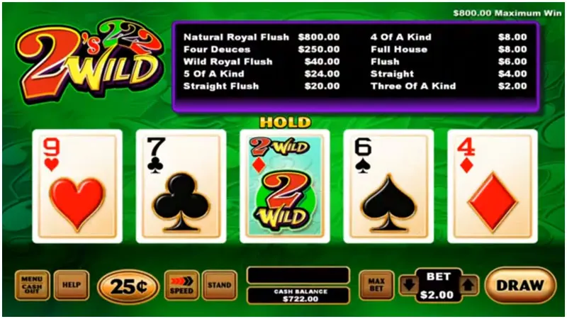 2s Wild Poker — Grand Vision Gaming