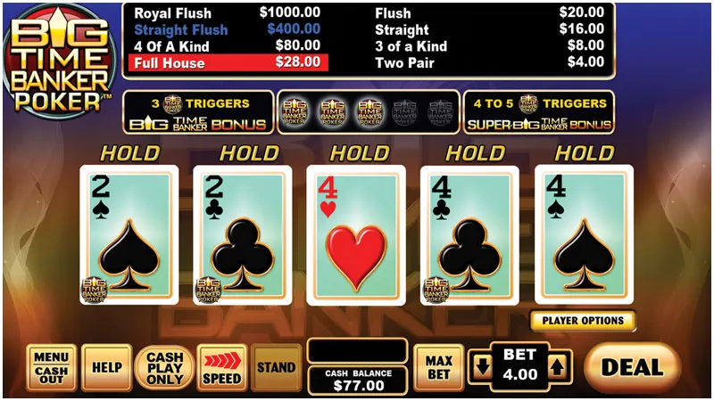 Big Time Banker Poker — Grand Vision Gaming