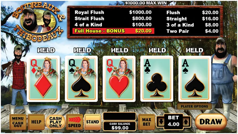 Boudreaux And Thibodeaux Poker — Grand Vision Gaming