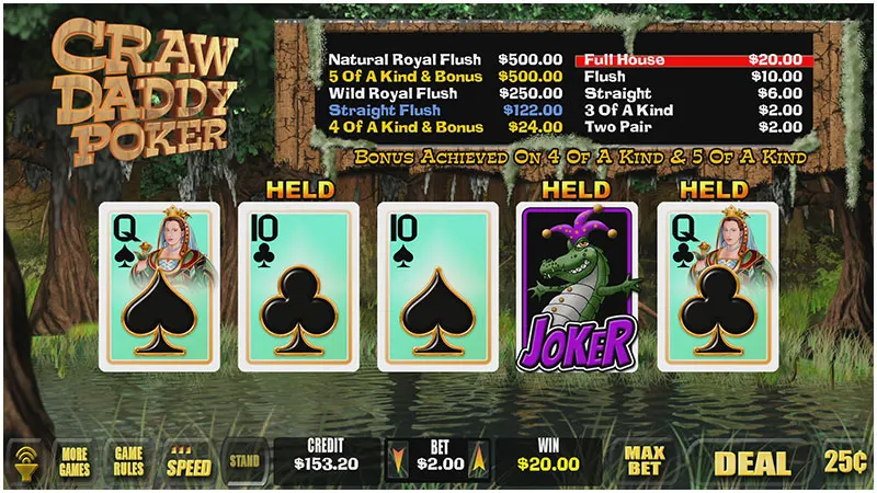 Craw Daddy Poker — Grand Vision Gaming