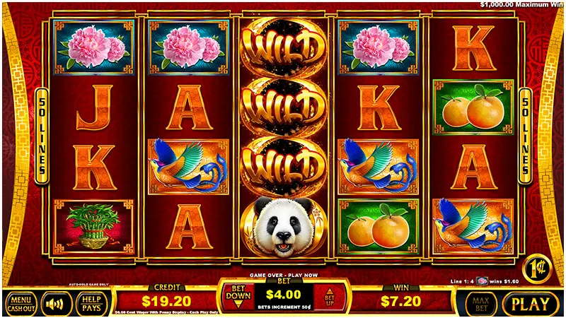 Fu Dai Lian Lian Panda Reel Action Poker — Grand Vision Gaming