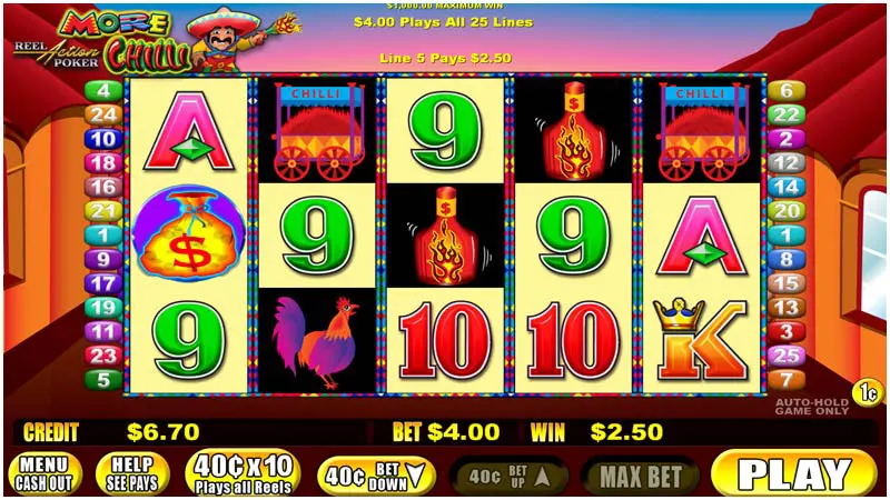 More Chilli Reel Action Poker — Grand Vision Gaming