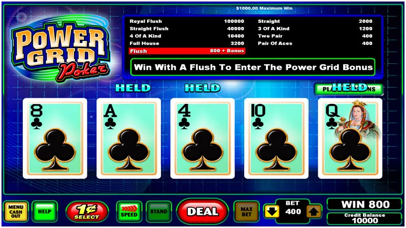 Power Grid Poker — Grand Vision Gaming