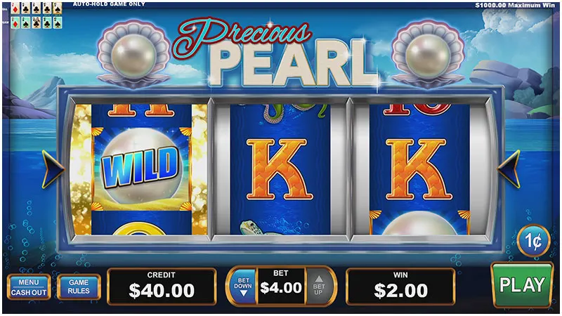 Precious Pearl Reel Action Poker — Grand Vision Gaming