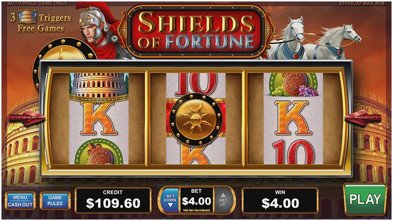 Shields of Fortune Reel Action Poker — Grand Vision Gaming