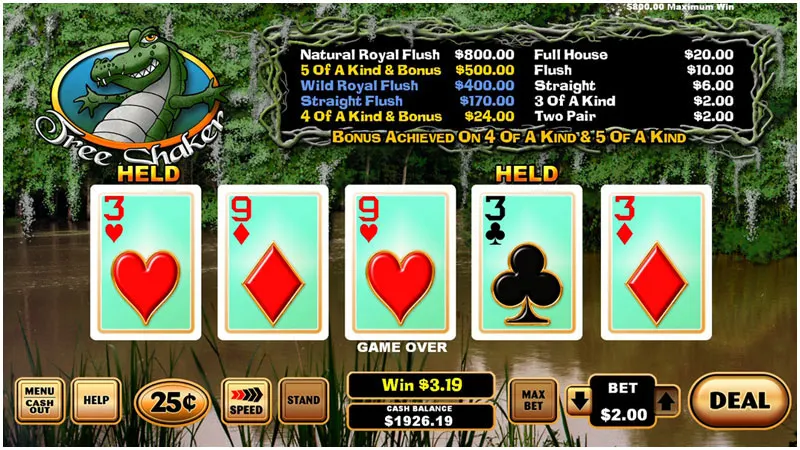 Tree Shaker Poker — Grand Vision Gaming