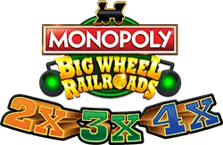 MONOPOLY Big Wheel RailRoads - 2x3x4x — Light & Wonder